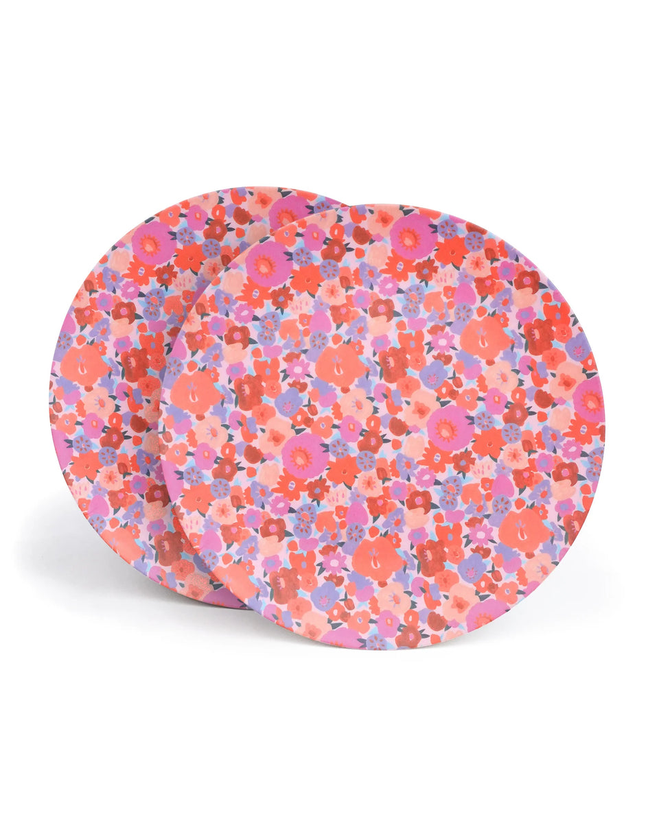 Sunkissed Bamboo Melamine Plates Somewhere Co MrandDac