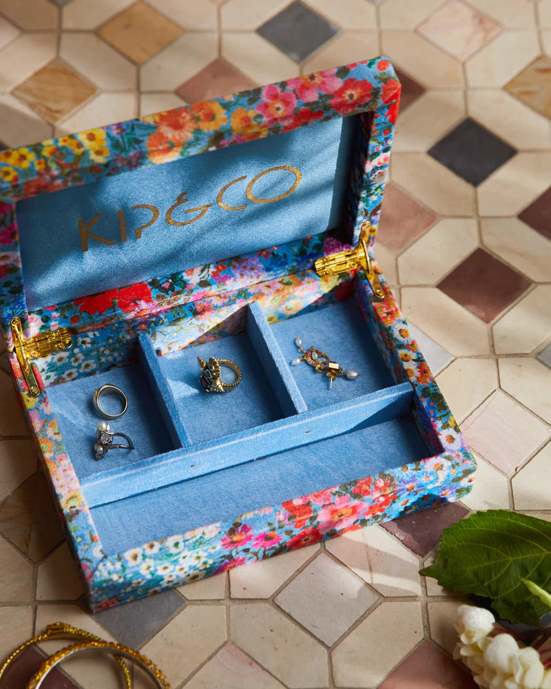Forever Floral Velvet Jewellery Box (Small)