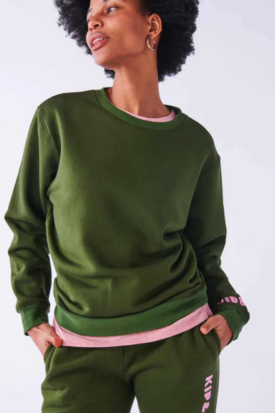 Womens Moss Adult Organic Cotton Sweater