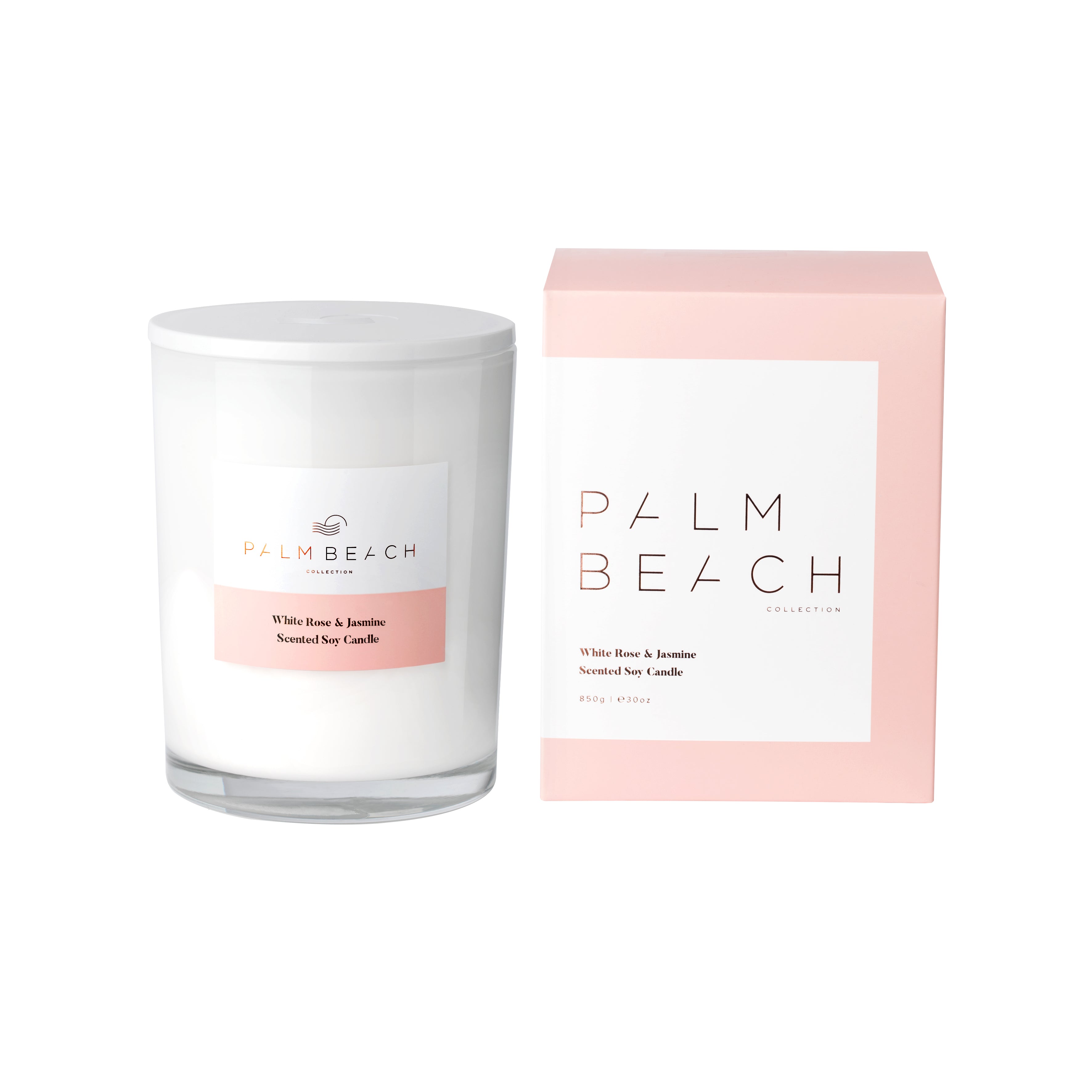 Palm Beach - White Rose and Jasmine Delux Candle